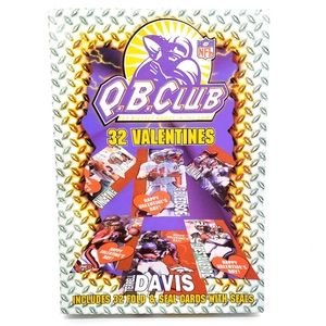 New 1999 NFL Terrell Davis Quarterback Club  Valentines Day Cards Set